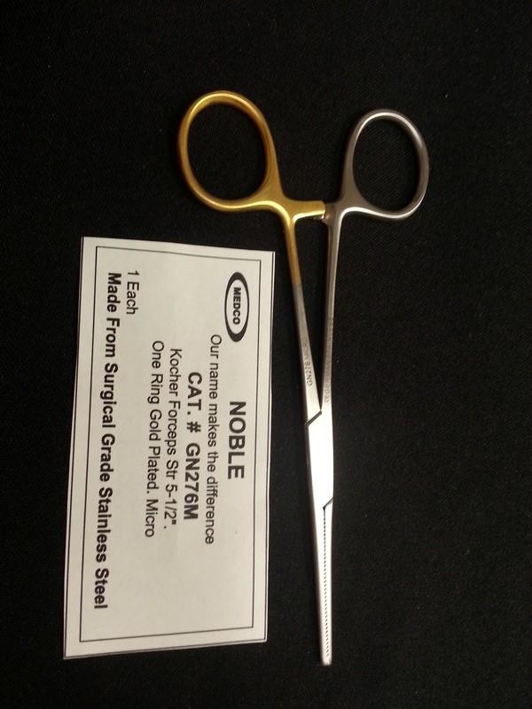 KOCHER Forceps 5½&quot; Striaght Micro Tip