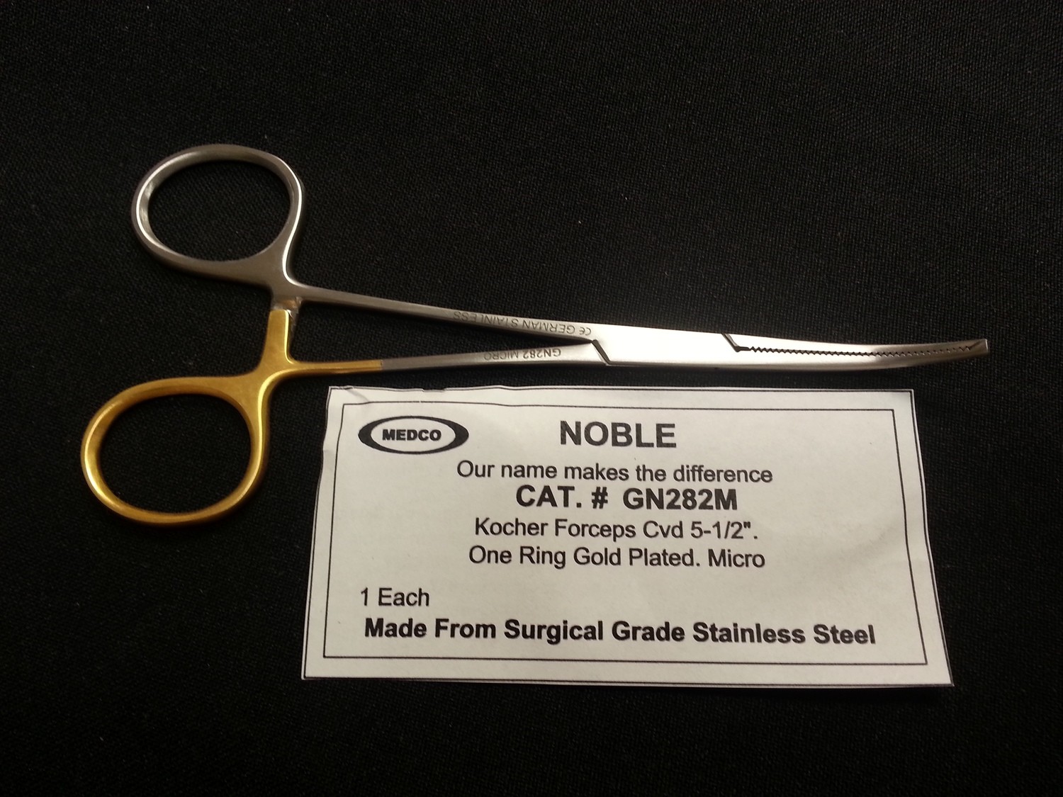 KOCHER Forceps 5½&quot; Curved Micro Tip