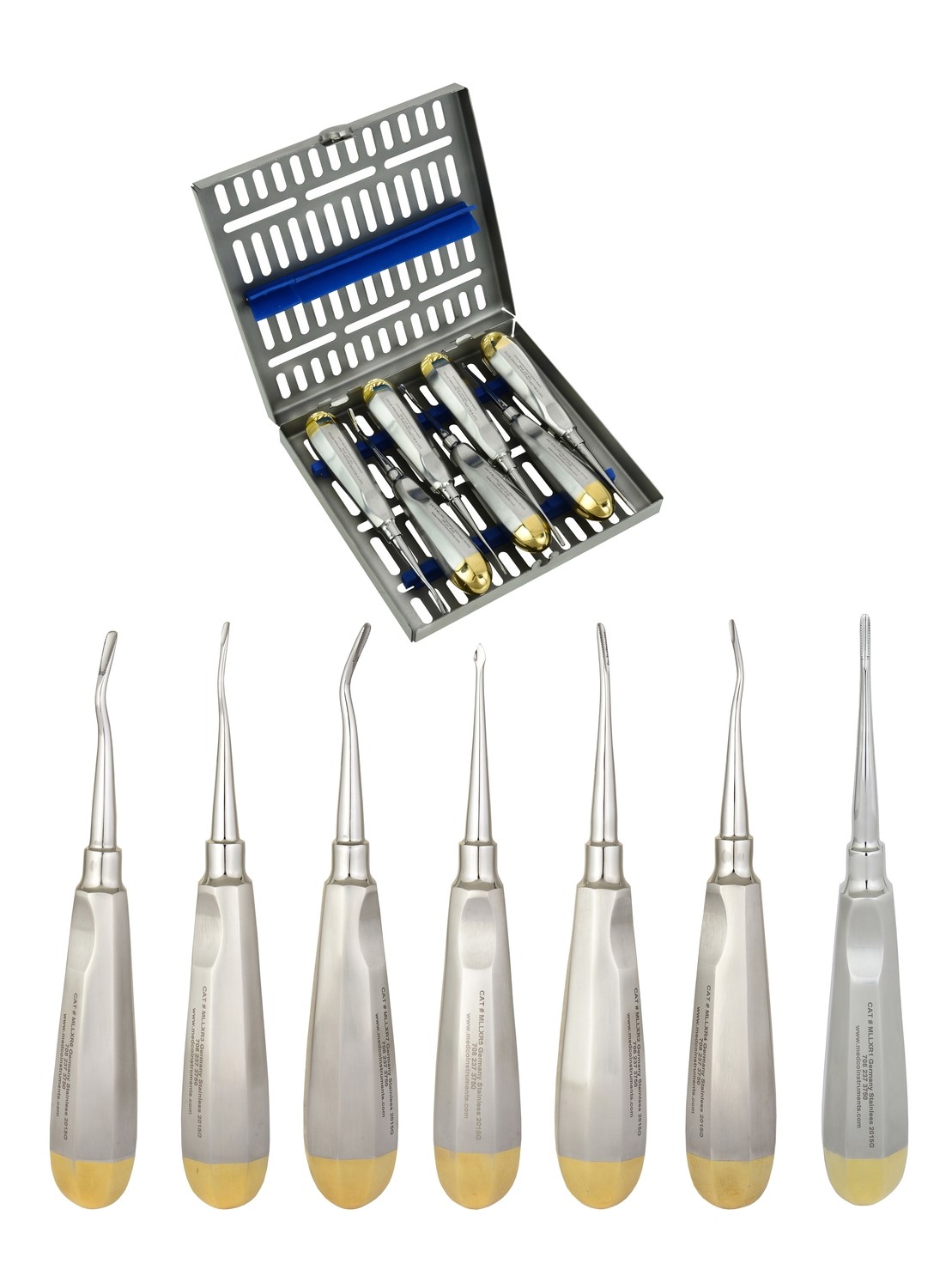 PROXITOME set of 7 serrated Tips with case