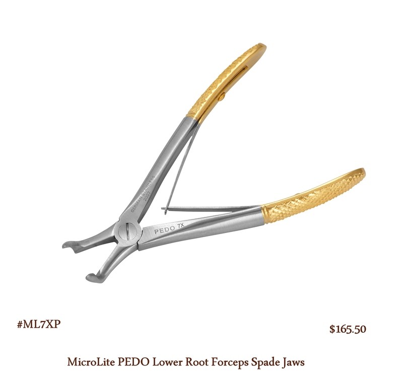 PEDIATRIC Lower Root Spade Jaws Extraction Forceps