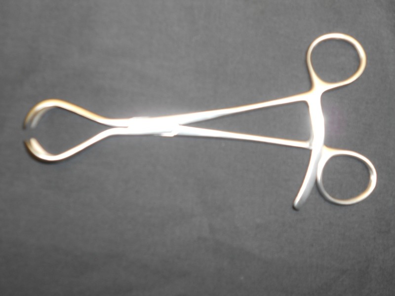 Stagbeetle Bone Holding Forceps 7&quot; Double Prongs w/ Rachet