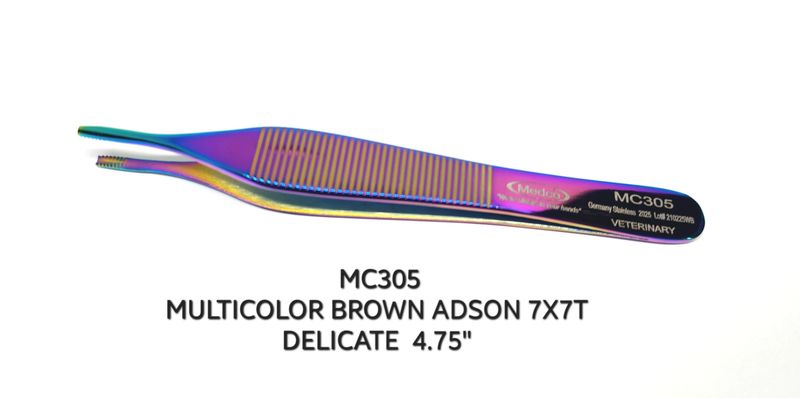 Brown Adson Multicolor 7x7t 4¾"