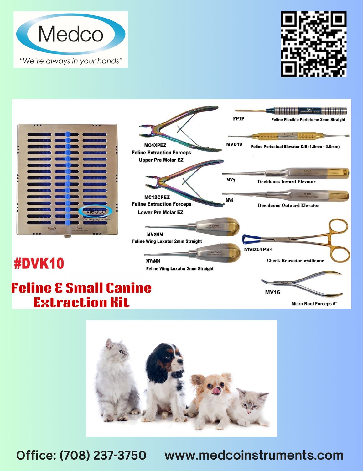 Feline &amp; Small Canine Dental Extraction Kit