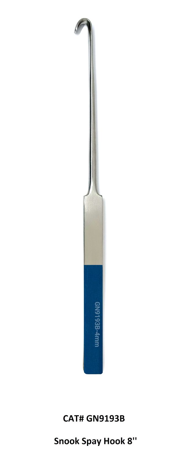 Snook Spay Hook Blue Handle 8"