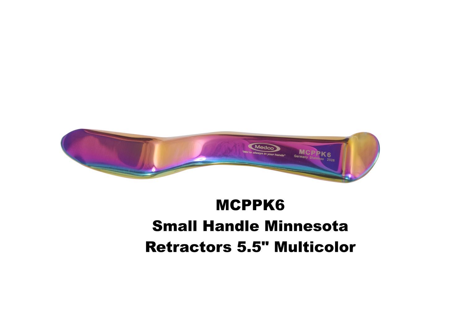 Small Multicolor Minnesota Retractor 5.5"