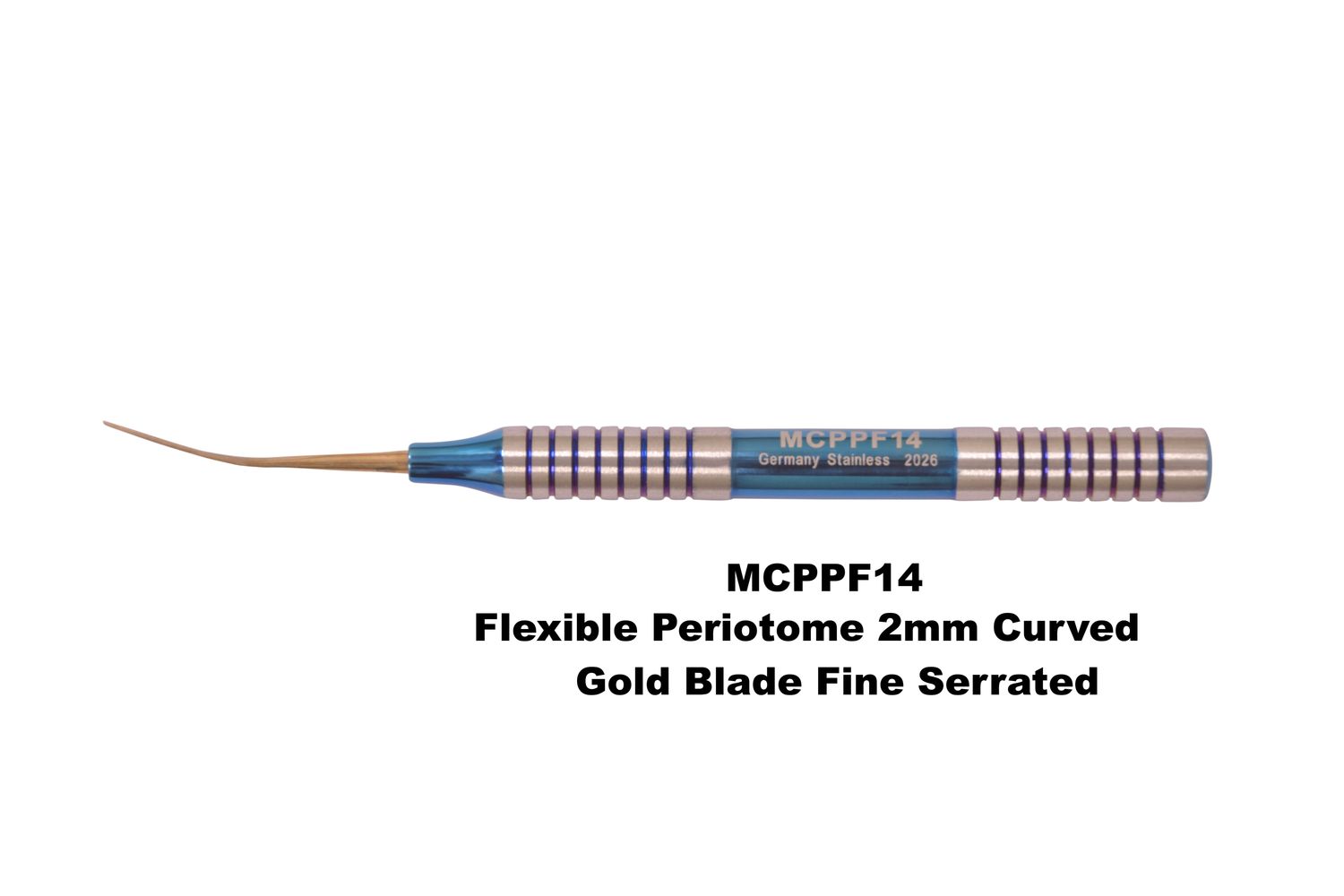 Small Handle Flexible Peritome Curved Fine Serrated Blade