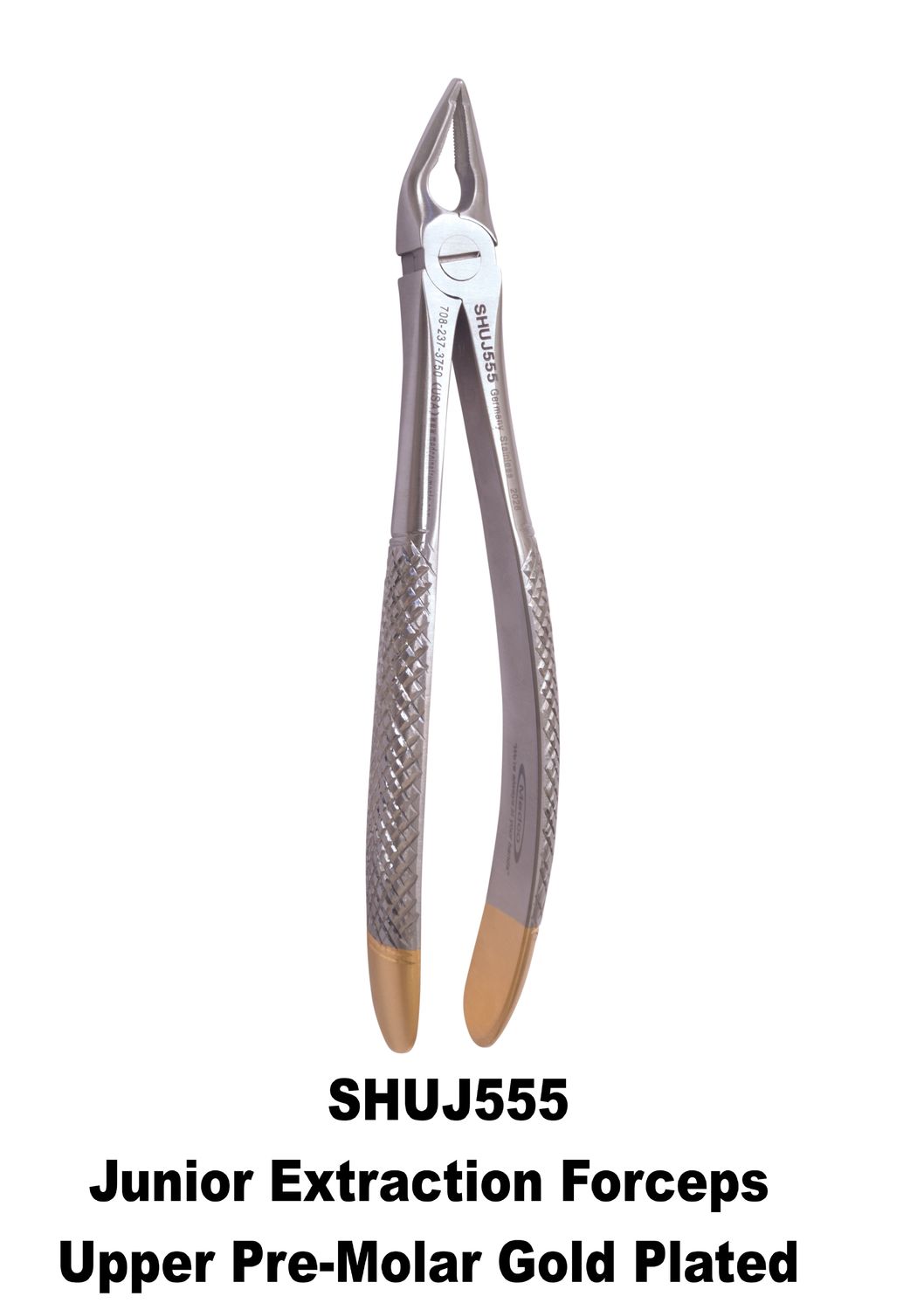 Junior Extraction Forceps Upper Pre-Molar Gold Handles