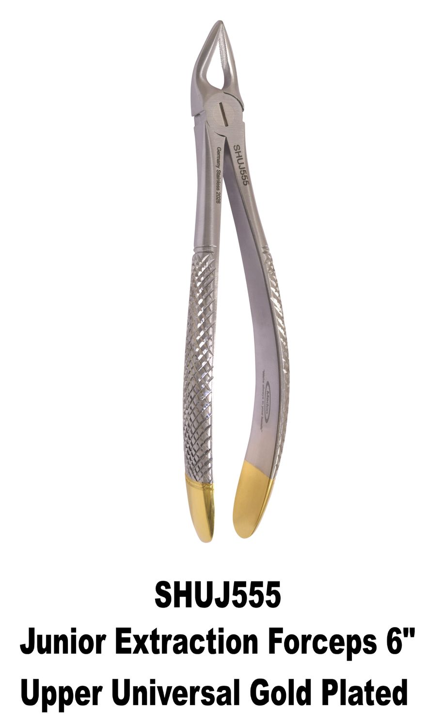 SHU Junior Extraction Forceps Upper Universal Gold Handles