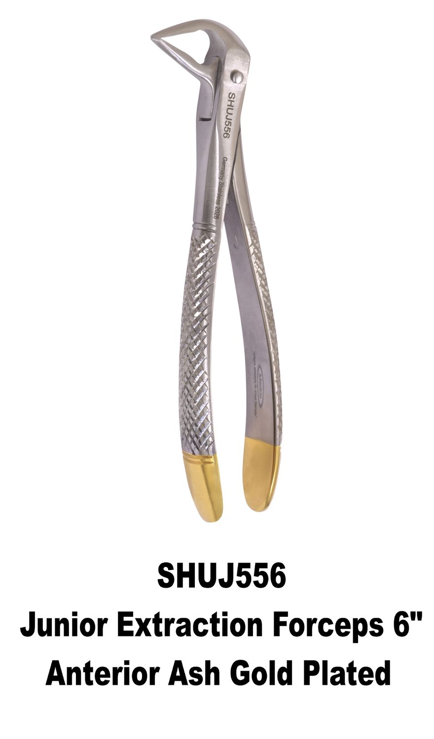 SHU Extraction Forceps Lower Anterior Ash Gold Handles