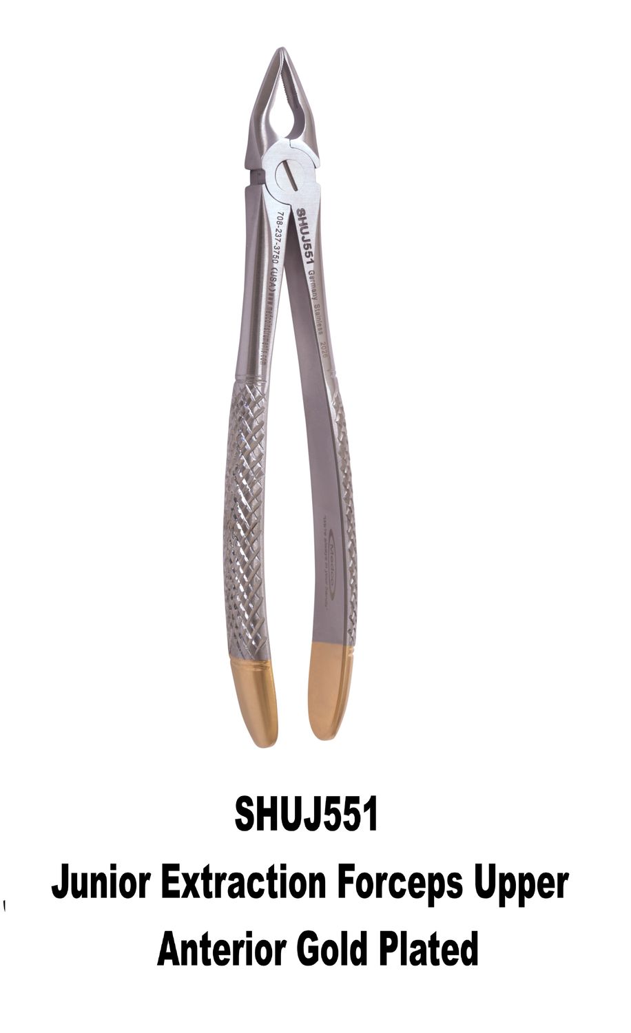 Junior Extraction Forceps Upper Anterior Gold Handles