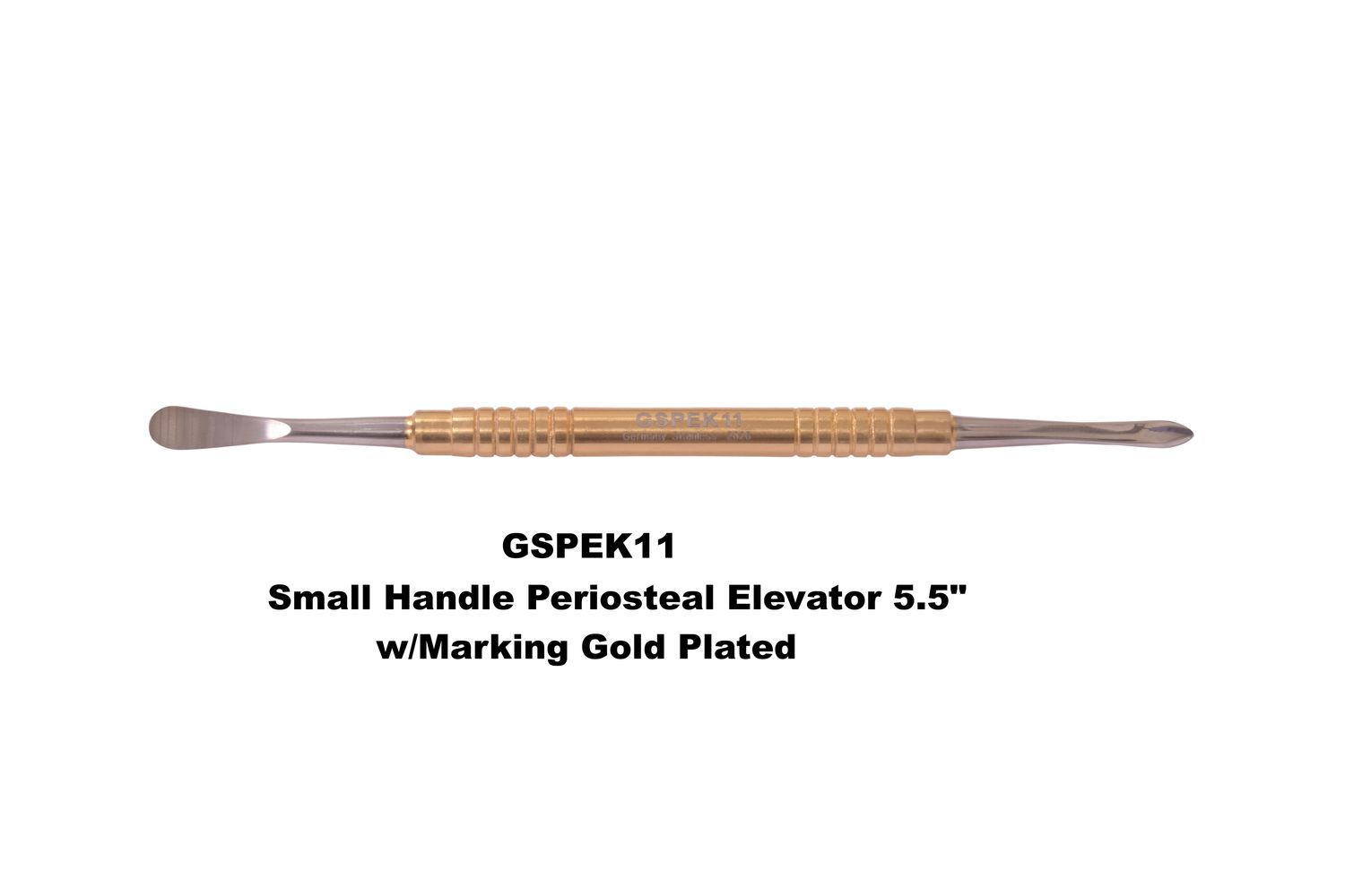Periosteal Elevator 5.5" with Markings Gold Plated