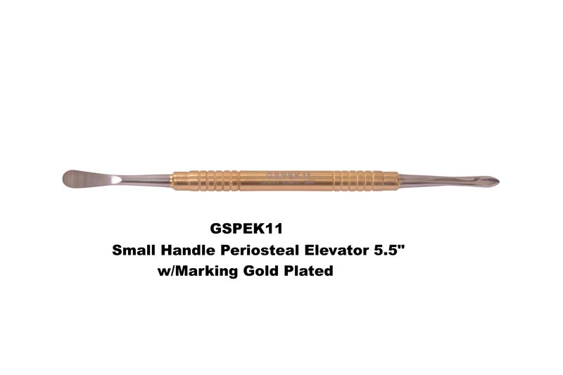 Periosteal Elevator 5.5" with Markings Gold Plated