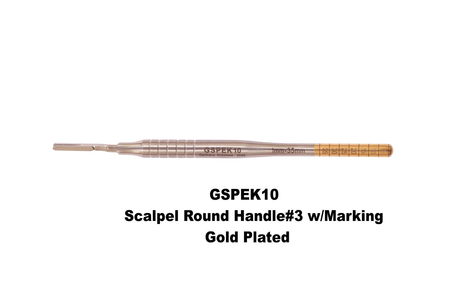 Scalpel Handle Round #3 with Markings