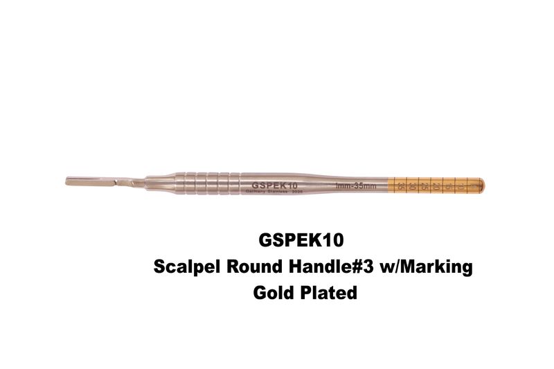 Scalpel Handle Round #3 with Markings