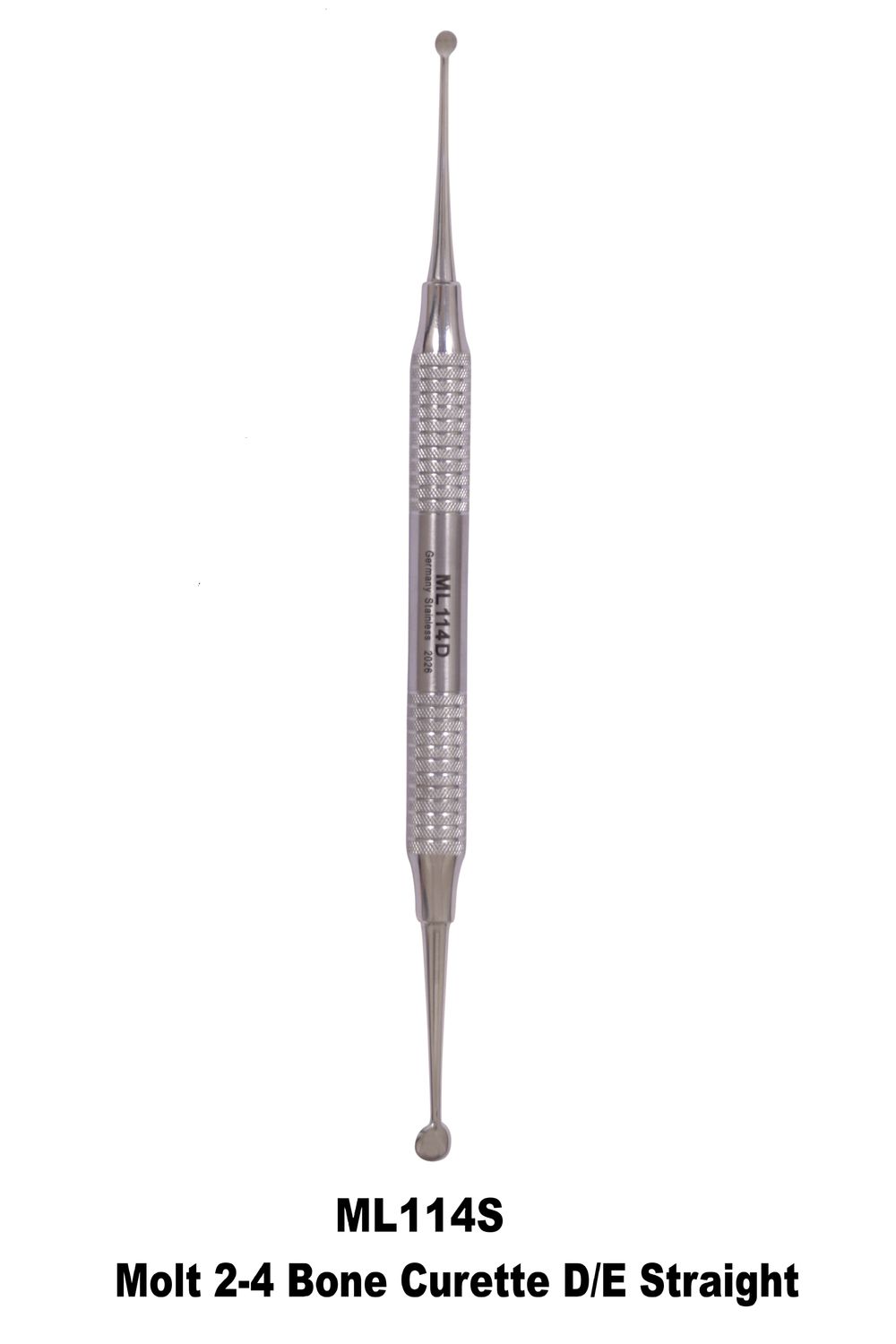 Molt Curette 2/4 Double Ended Straight