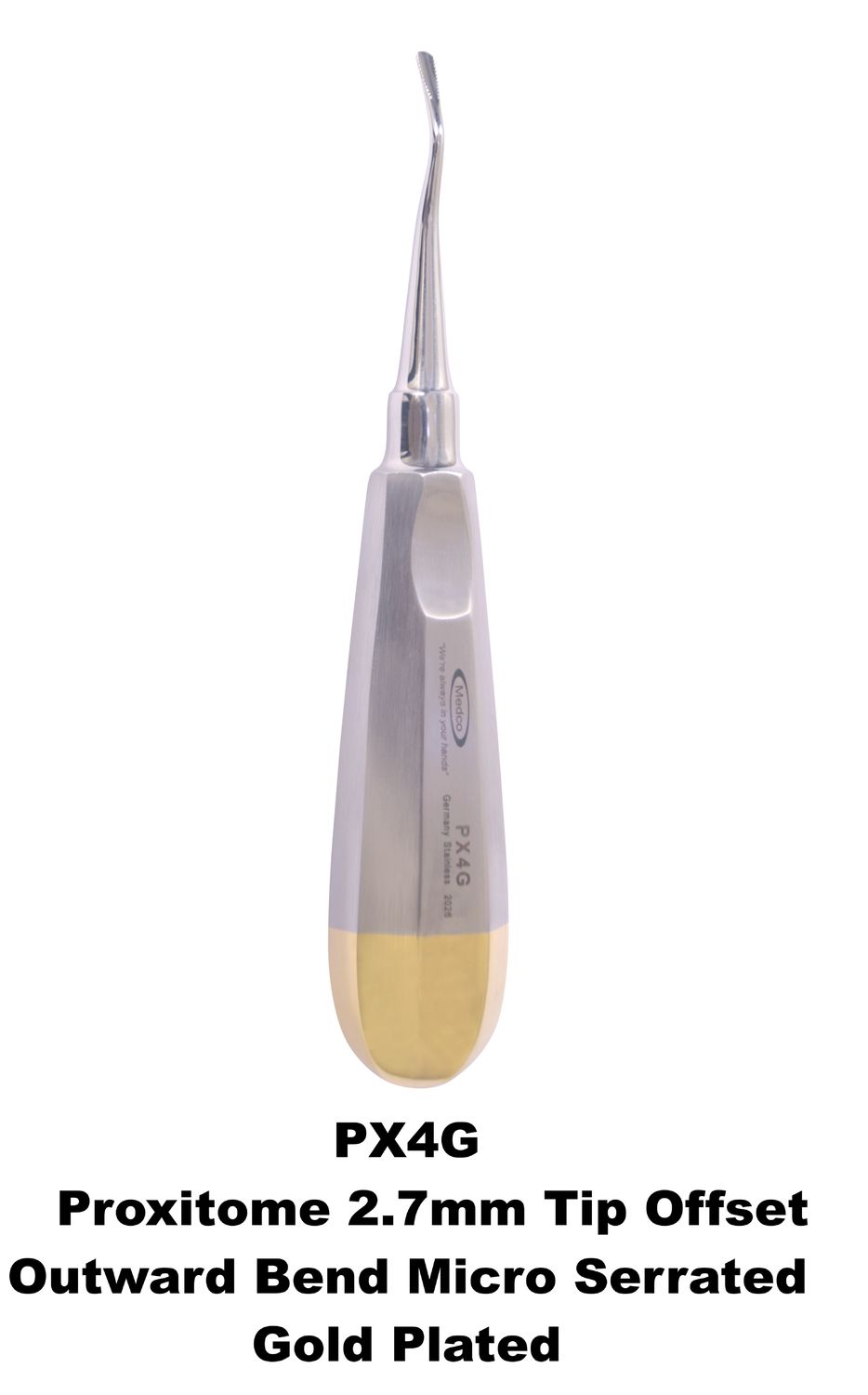 Proxitomes 2.7mm Offset Outward Bend Serrated Tip