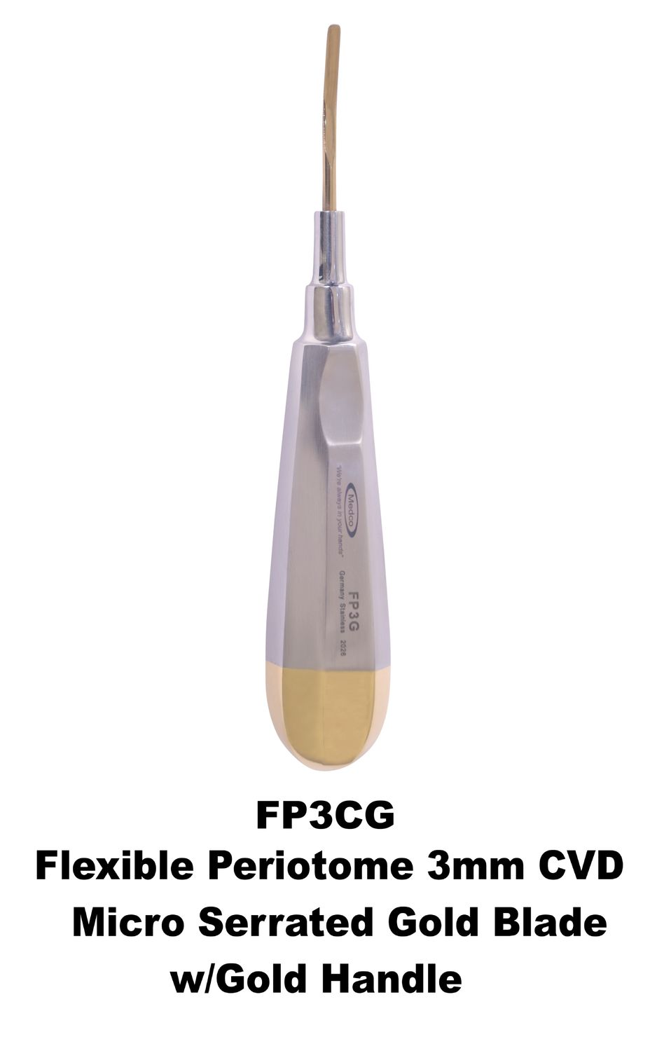 Flexible Peritome 3mm Curved Micro Serrated Tip