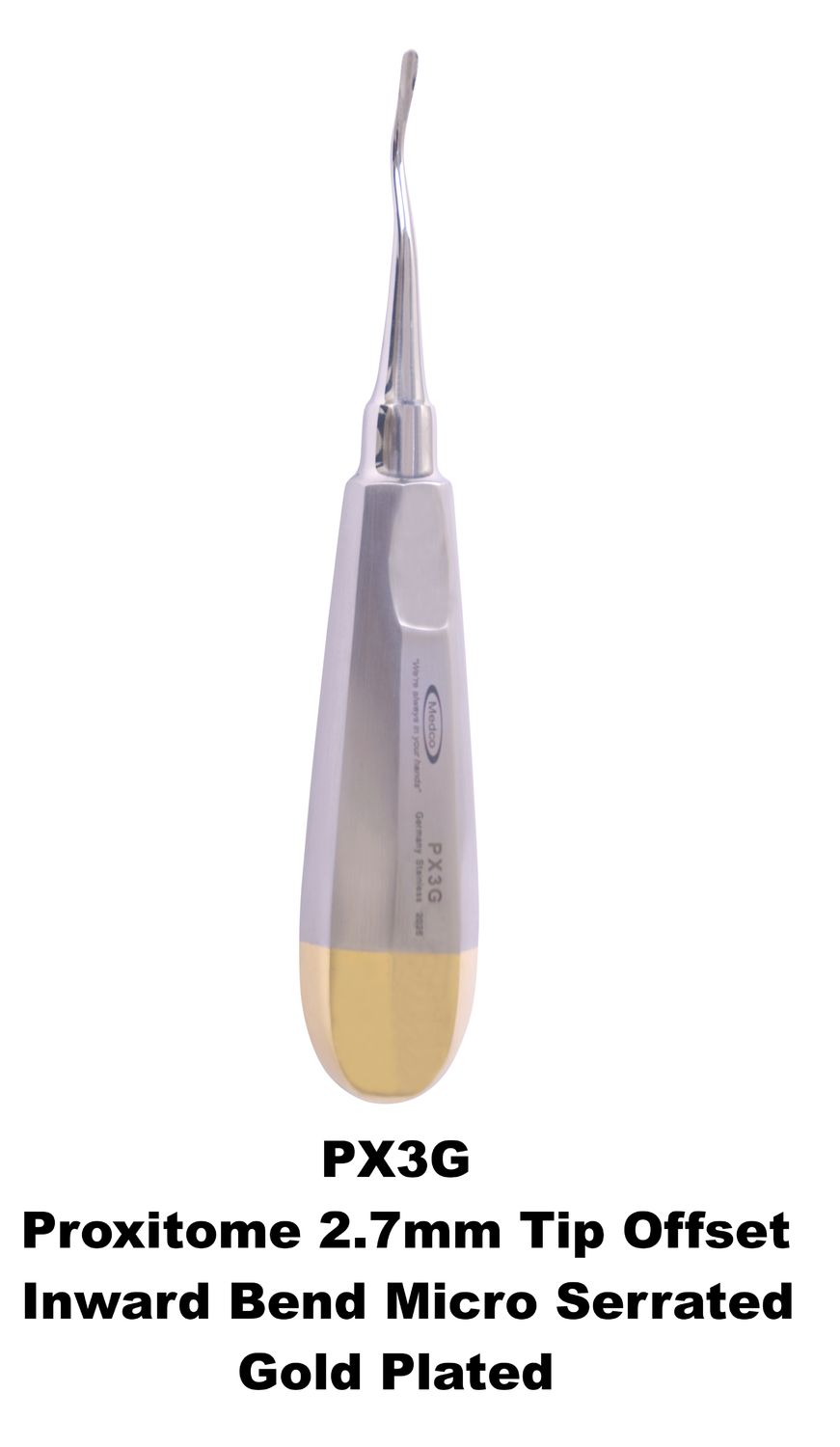 Proxitomes 2.7mm Offset Inward Bend Serrated Tip