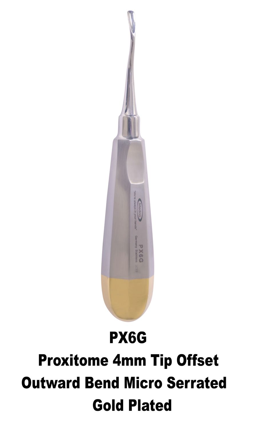 Proxitomes 4mm Offset Outward Bend Serrated Tip