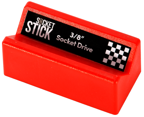 SocketStick V-Block 3-pack - RED: Individual Organizers hold Socket Drives, Screwdrivers, Wrenches and other long tools