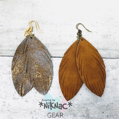 Faux Leather Earrings
