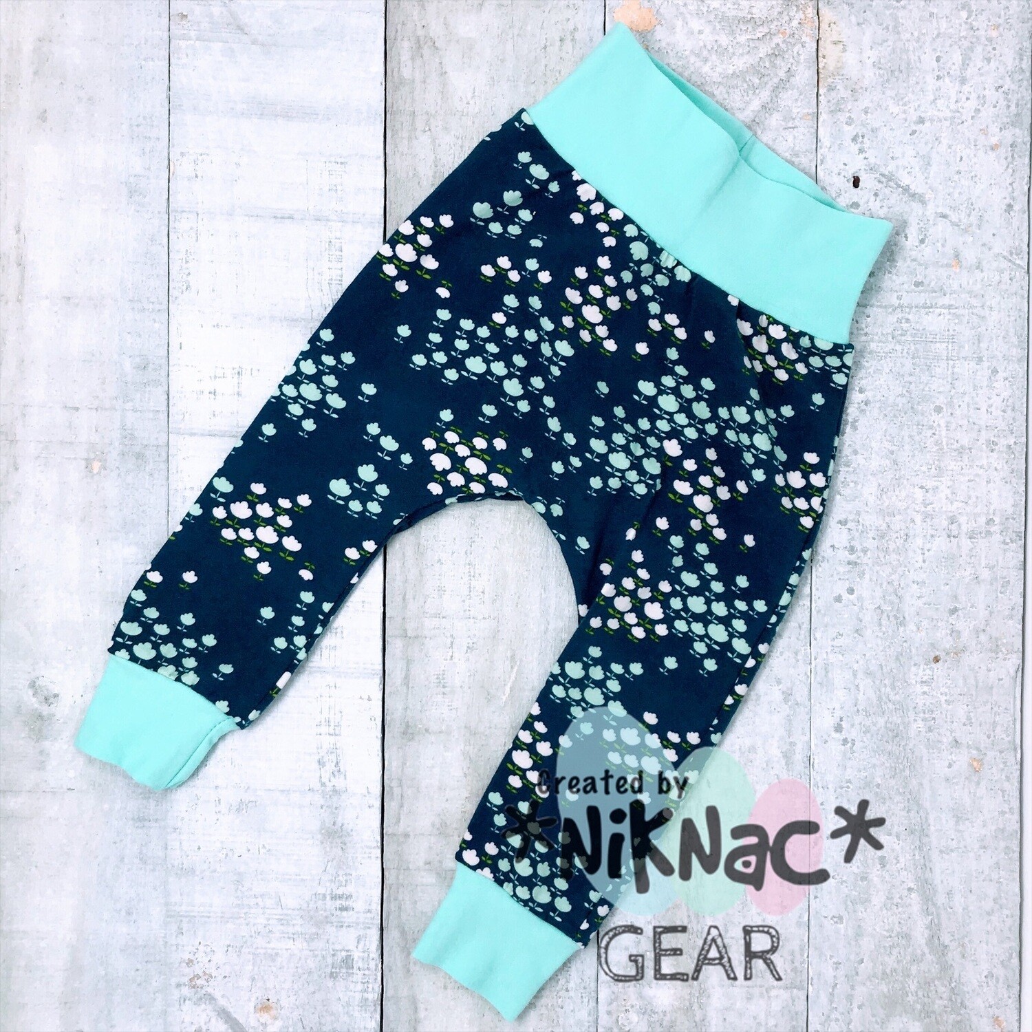 Harem Pants Floral 6-9 Month