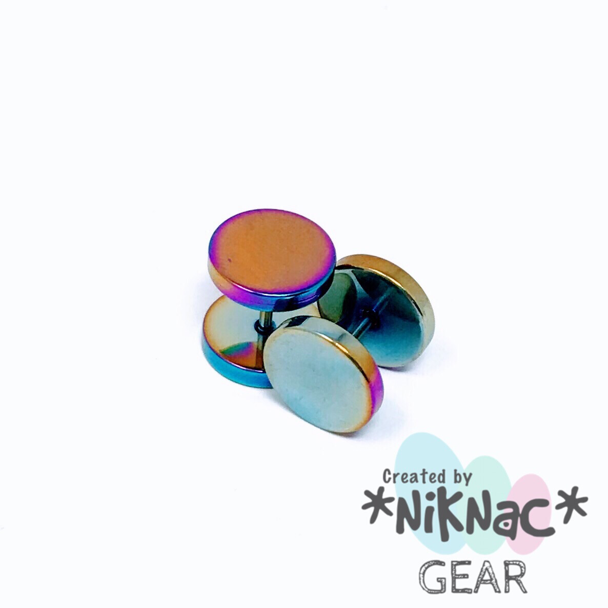 Faux Plug Studs Gas 10mm