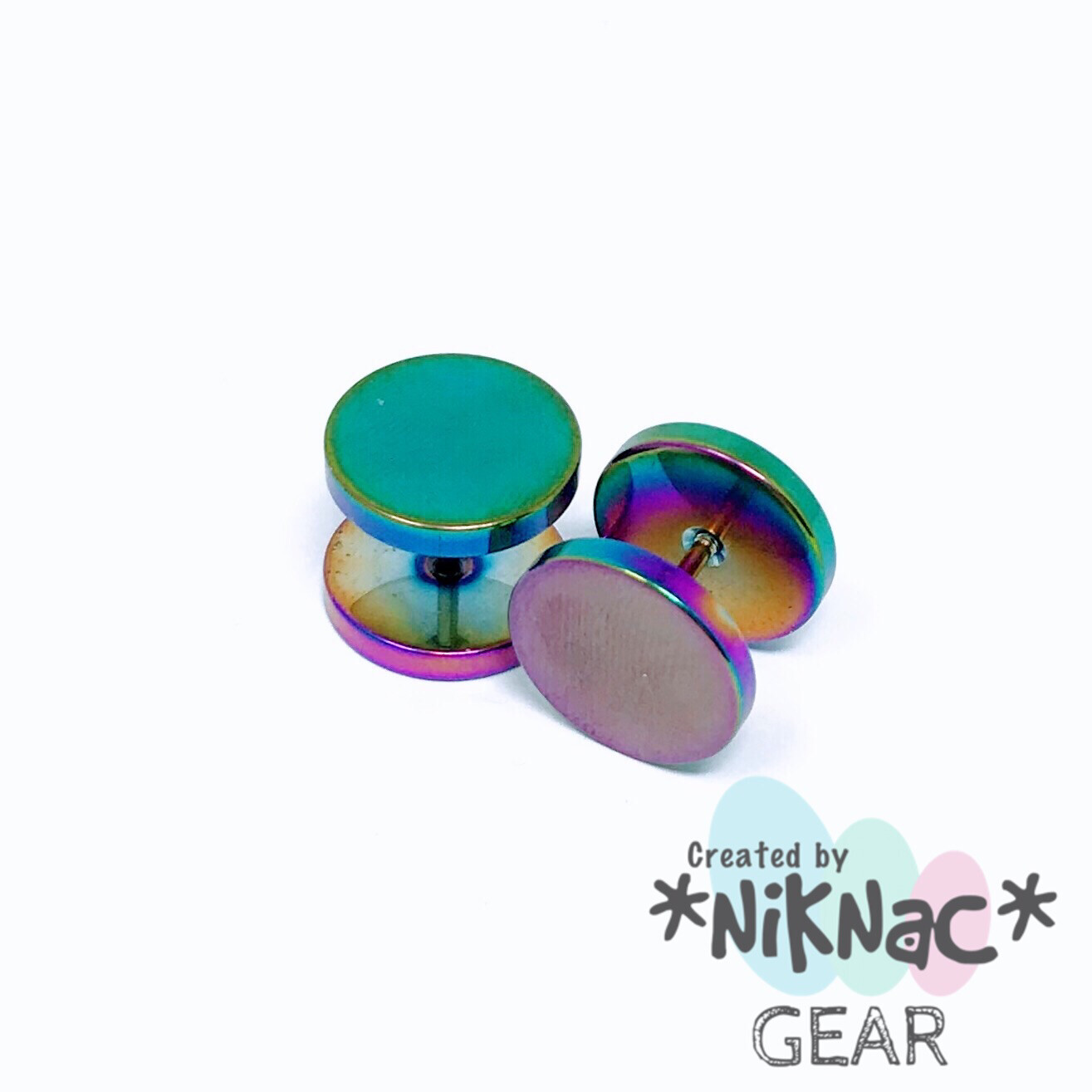 Faux Plug Studs Gas 12mm