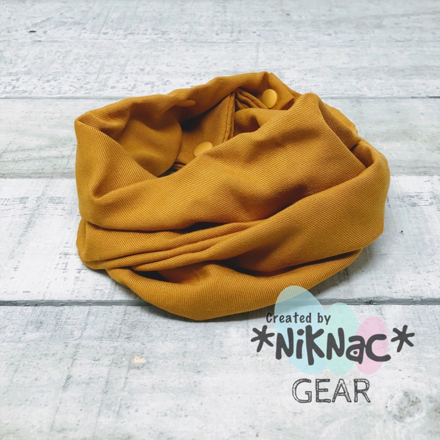 Faux Infonity Scarf Mustard