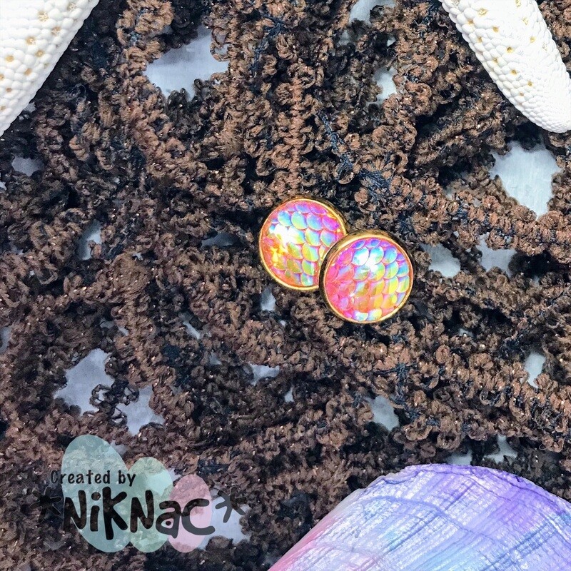 Mermaid Scales Pink &amp; Gold