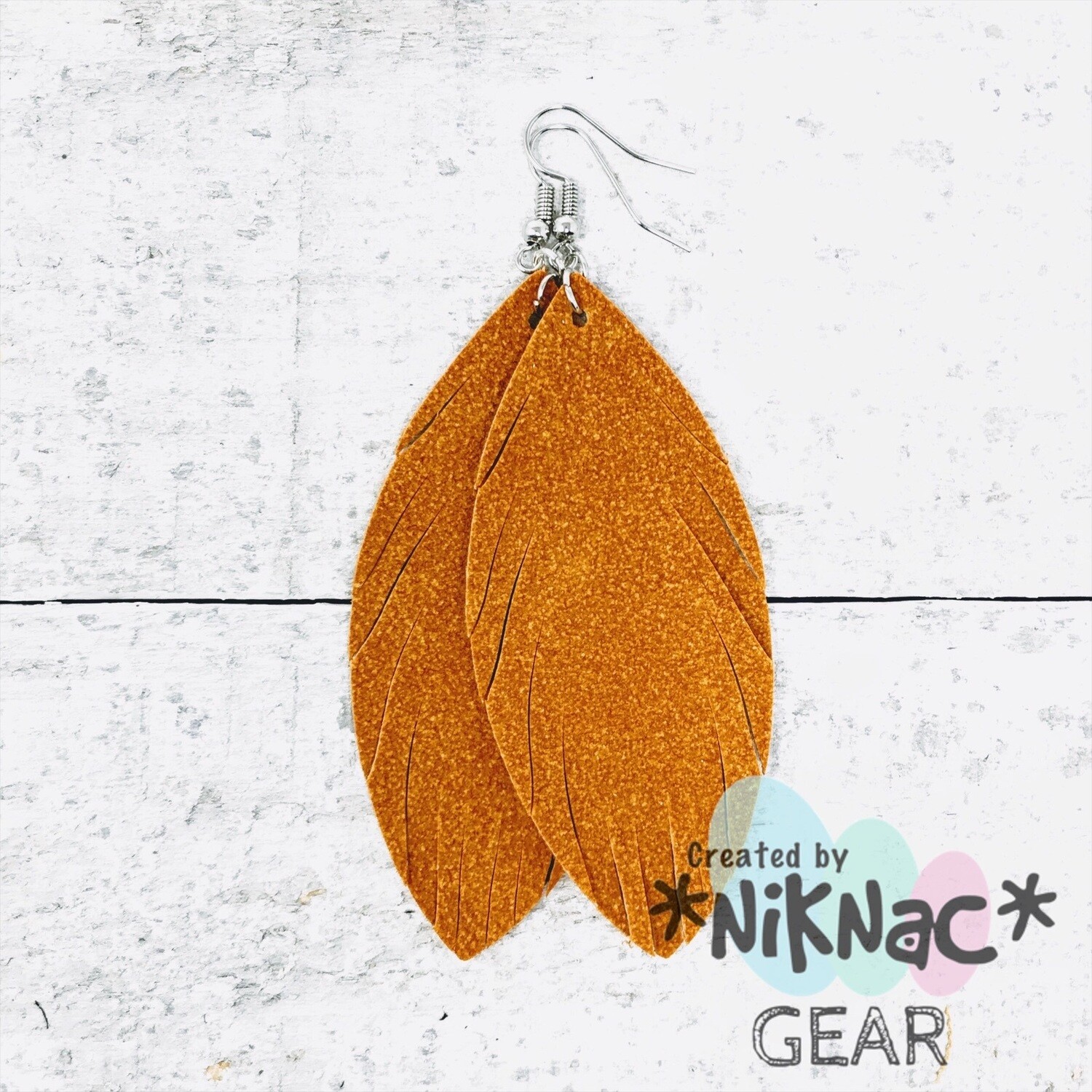 Light Tan Suede Feathers