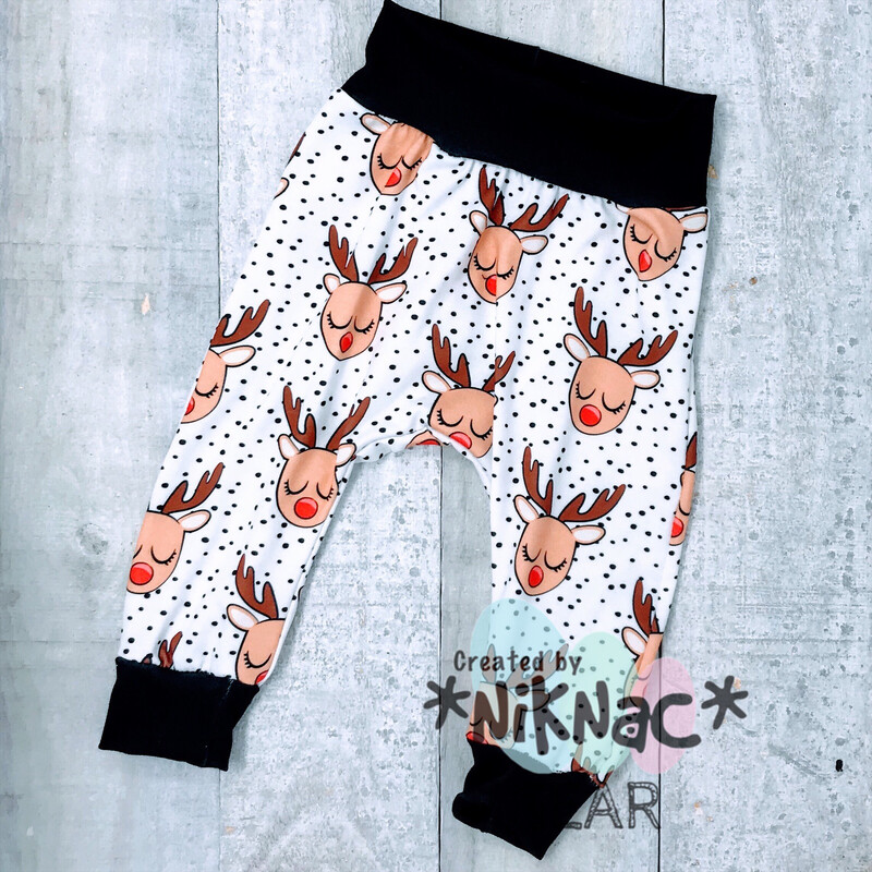 Harem Pants Reindeer 1-3 Month