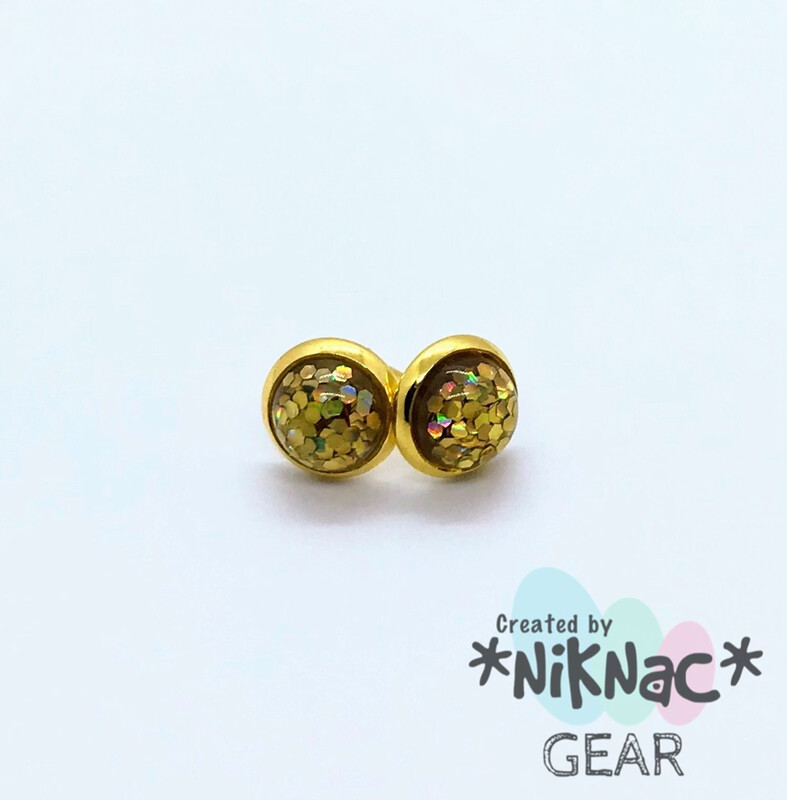 Gold Glitter/Gold 10mm