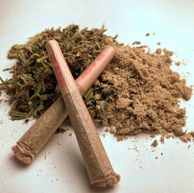 Kief infused hemp Flower Pre-Roll (1/2 Gram) Kief infused hemp Flower Pre-Roll (1/2 Gram)