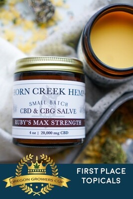 Ruby's Max Strength CBD & CBG Salve Ruby's Max Strength CBD & CBG Salve