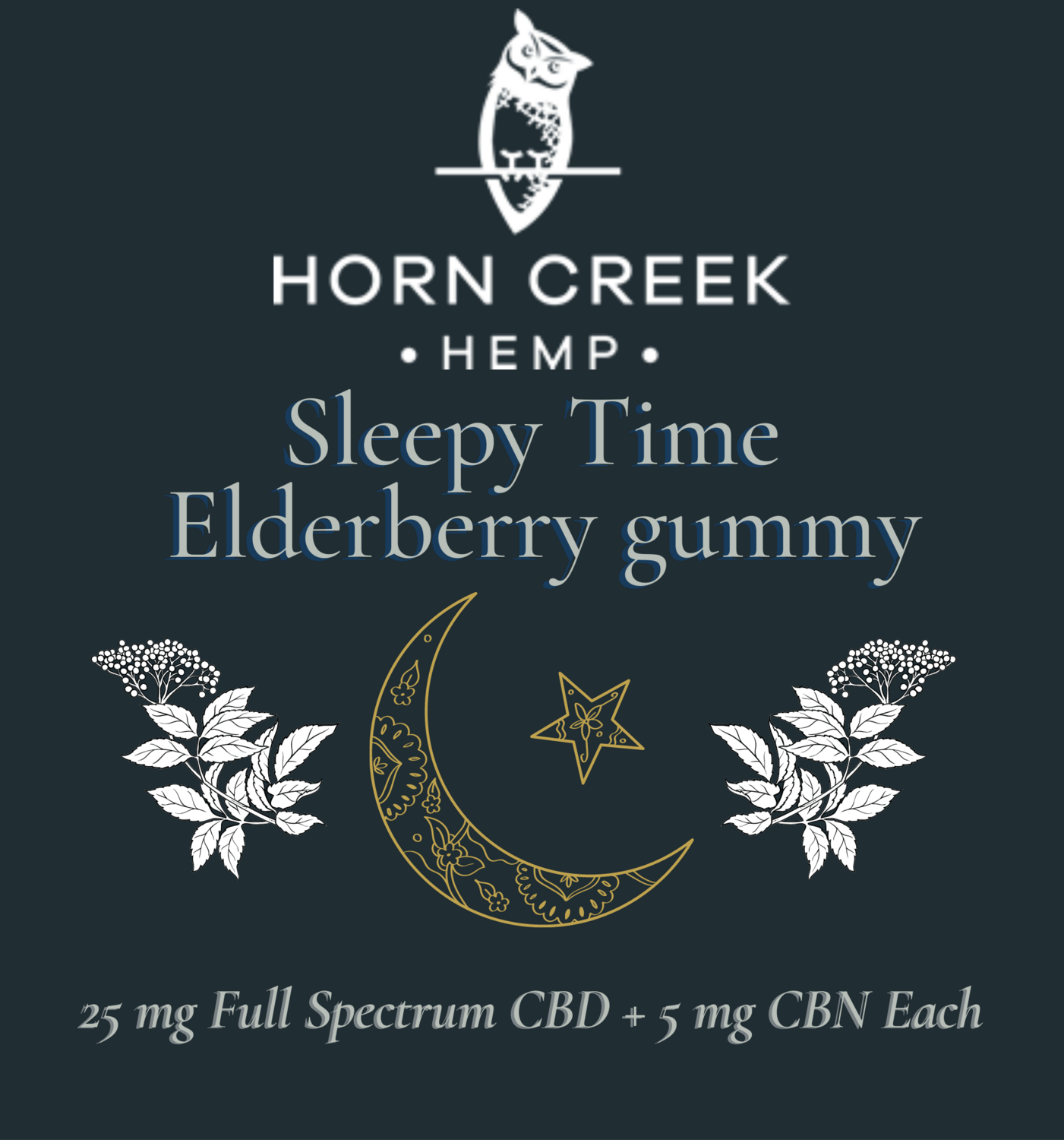 CBN Gummies | 25mg CBD + 5mg CBN | Sleepytime Elderberry