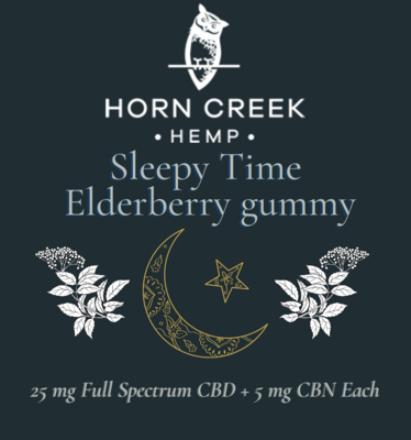 CBN Gummies | 25mg CBD + 5mg CBN | Sleepytime Elderberry
