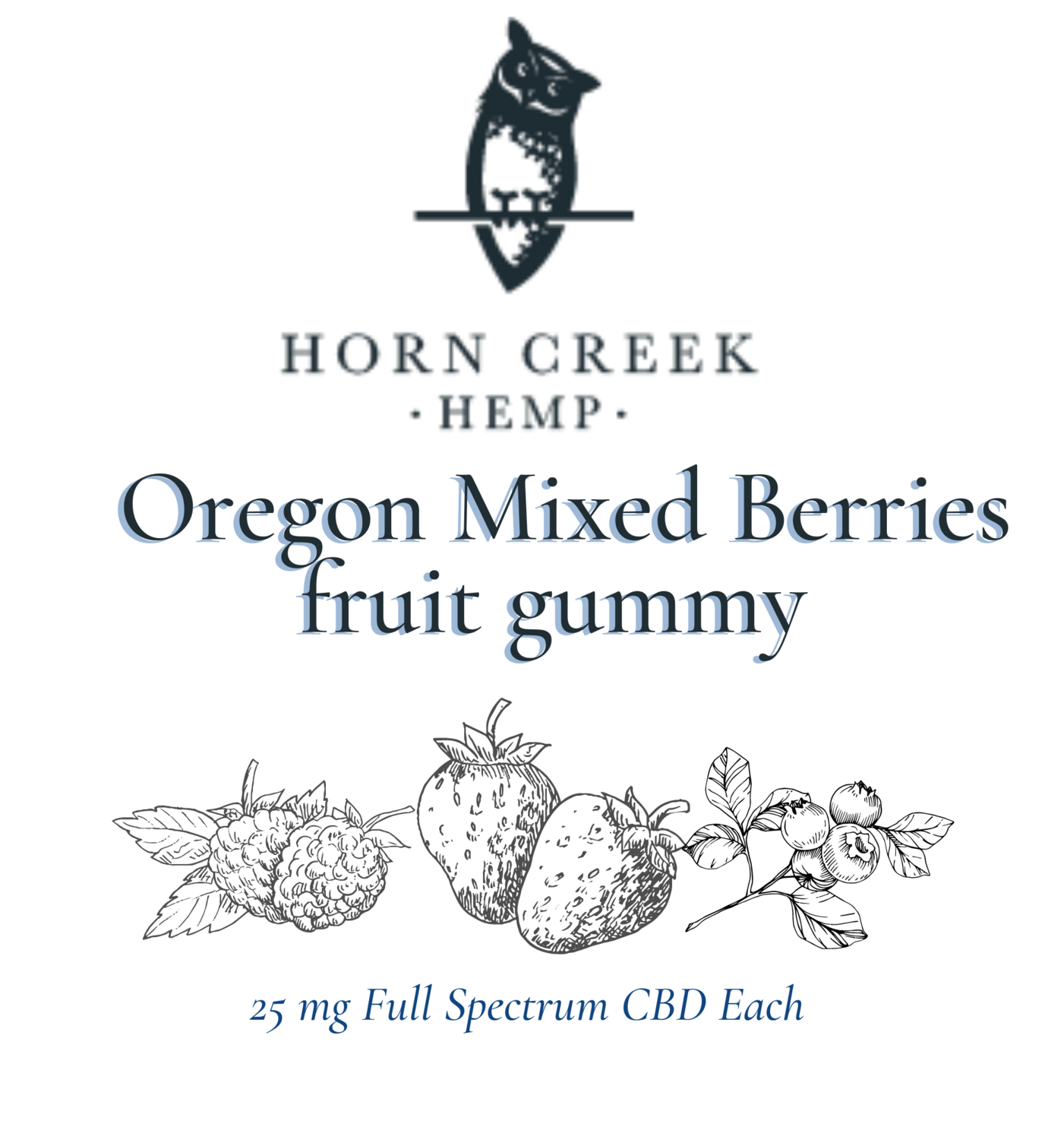 CBD Gummies | 25mg Full Spectrum | Oregon Mixed Berries