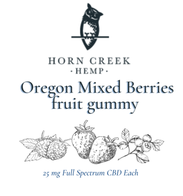 CBD Gummies | 25mg Full Spectrum | Oregon Mixed Berries CBD Gummies | 25mg Full Spectrum | Oregon Mixed Berries