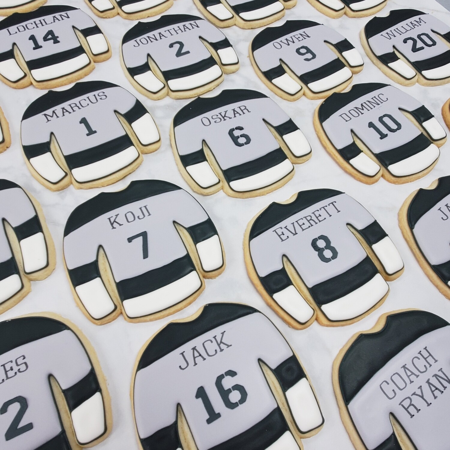 Custom Sports Jersey Sugar Cookies