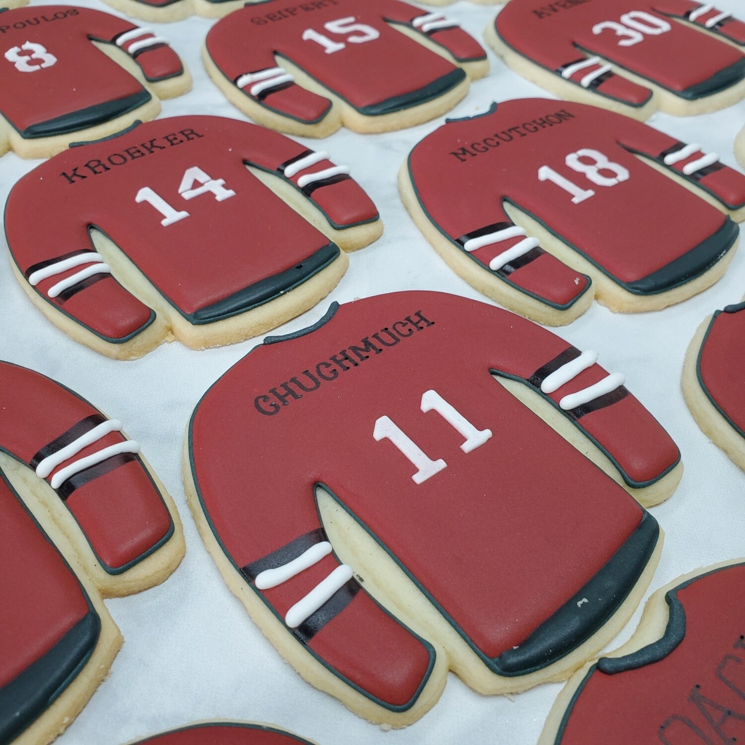 Custom Sports Jersey Sugar Cookies