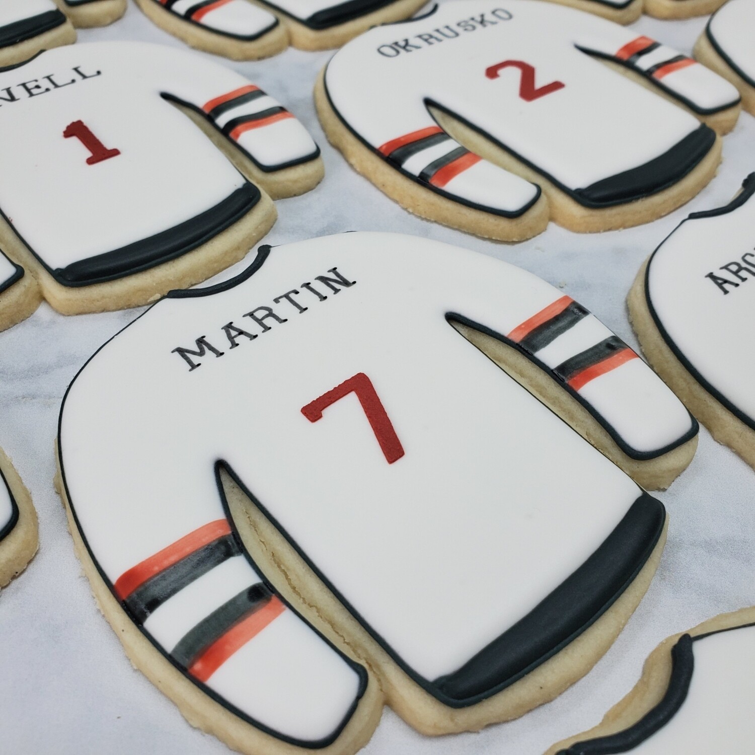 Custom Sports Jersey Sugar Cookies