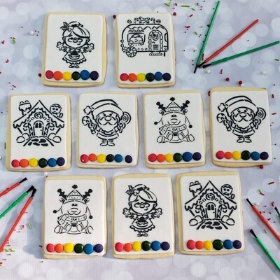 Paint Your Own Cookie - Assorted Holiday Themes