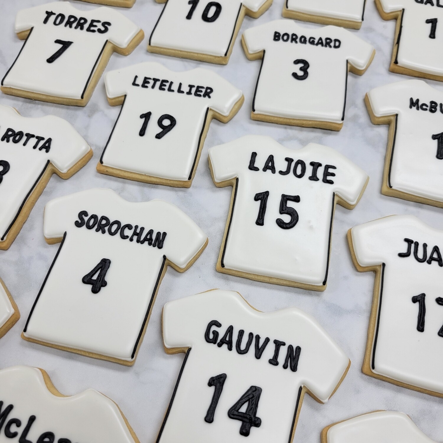 Custom Sports Jersey Sugar Cookies