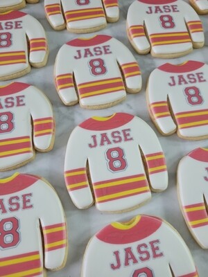 Custom Sports Jersey Sugar Cookies