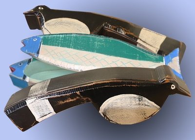 Magpie and Fish Boxes - $75.00