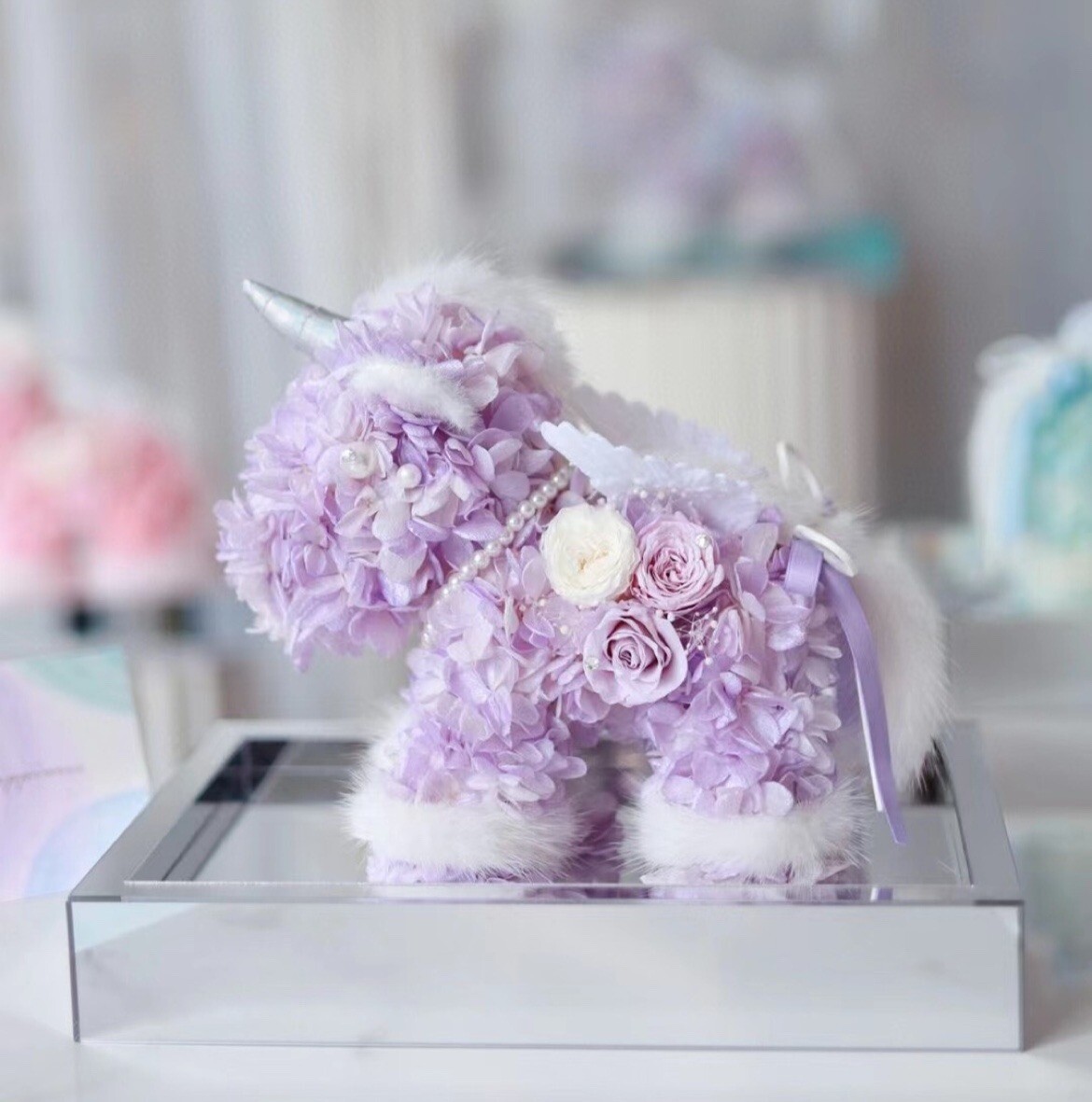 Cotton Candy Purple Unicorn