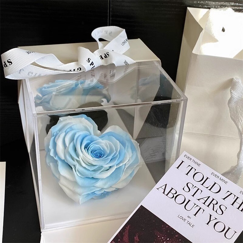 Preserved Rose Heart (Cloudy Sky)