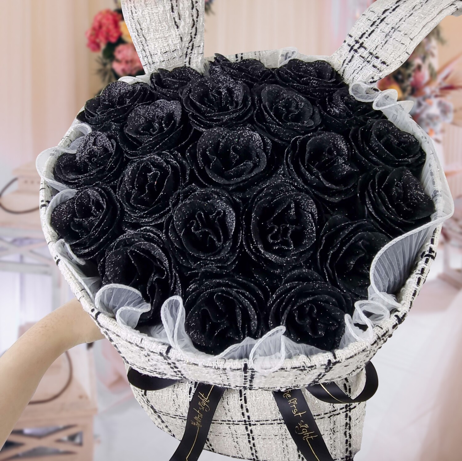 Glitter Bunny Bouquet - 19 Stalks