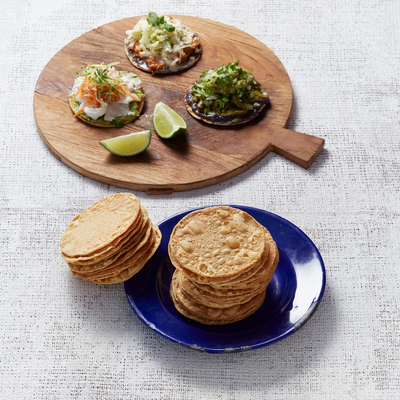 La Tortilleria White Corn Tostada Tortilla 10cm
